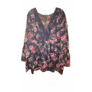Plus size Torrid size 3 floral blouse 3xl xxxl